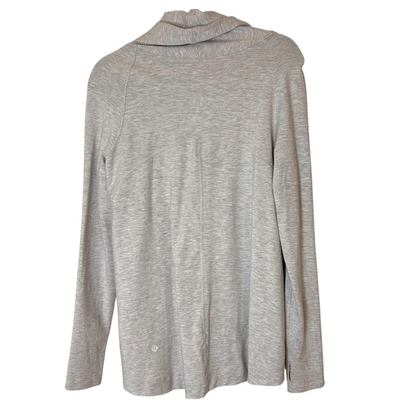 Lululemon Coast Easy Wrap- Heathered Grey Athletic Jacket- Size 4 - Picture 7 of 14